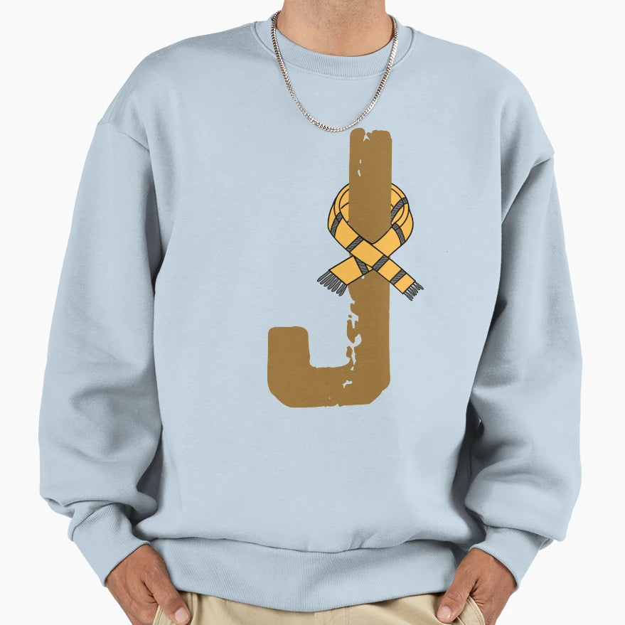 J Letter Magic School Team Badger Sweatshirt - Minimalist Print for Adults - T-Shirt, Sweatshirt, Hoodie