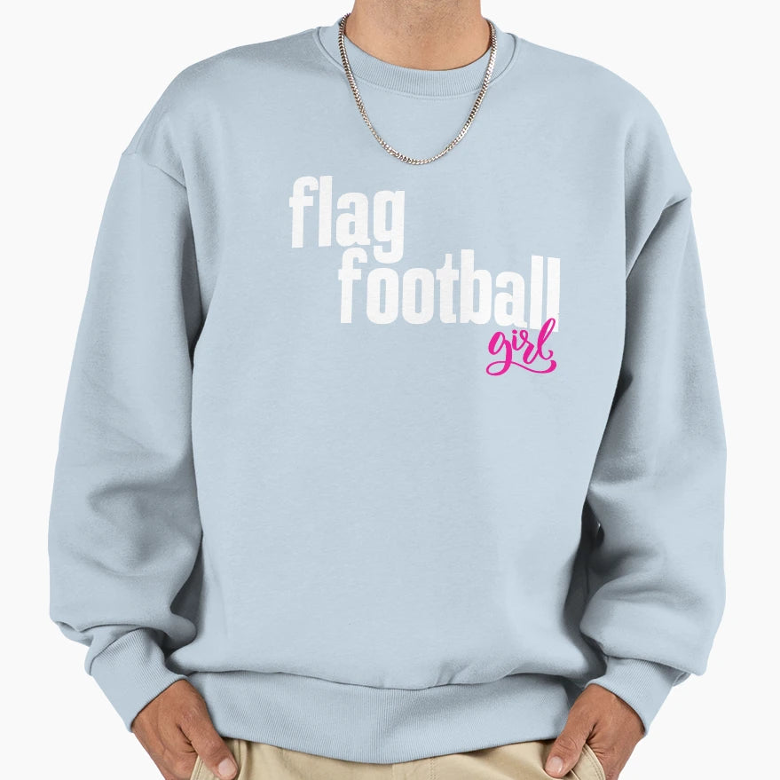 Flag Football Sweatshirt - Casual Everyday Wear Men Women - T-Shirt, Sweatshirt, Hoodie