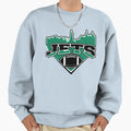 Jets Football Skyline Football Team Sweatshirt - Graphic Print for Adults - T-Shirt, Sweatshirt, Hoodie