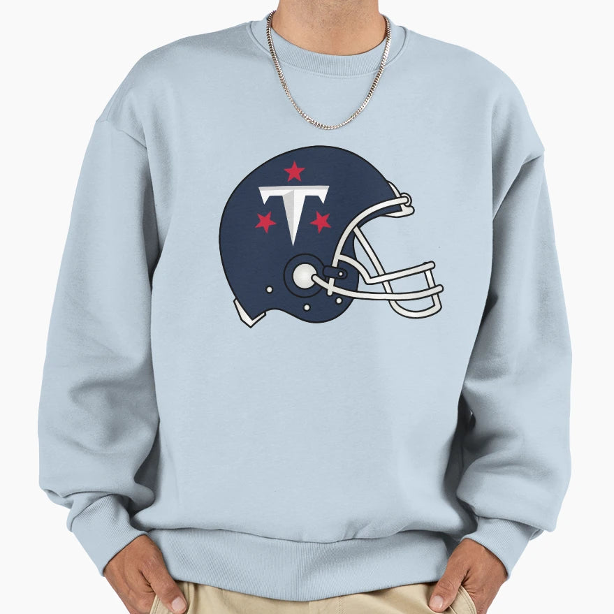 T Helmet Sweatshirt - Streetwear Style Men Women - T-Shirt, Sweatshirt, Hoodie