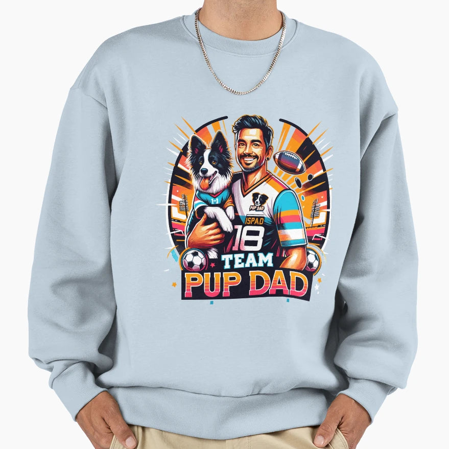 Ultimate Duo Team Pup Dad Jersey Sweatshirt - Trendy Graphic Men Women - T-Shirt, Sweatshirt, Hoodie