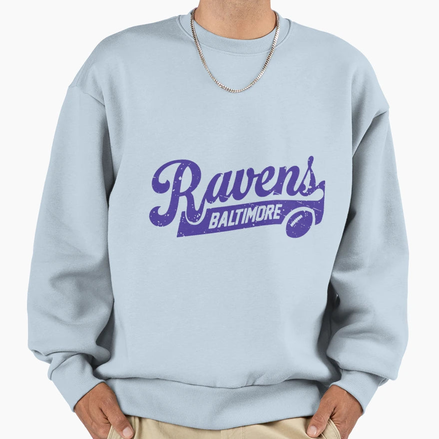 Art Baltimore Ravens Sweatshirt - Trendy Graphic for Adults - T-Shirt, Sweatshirt, Hoodie