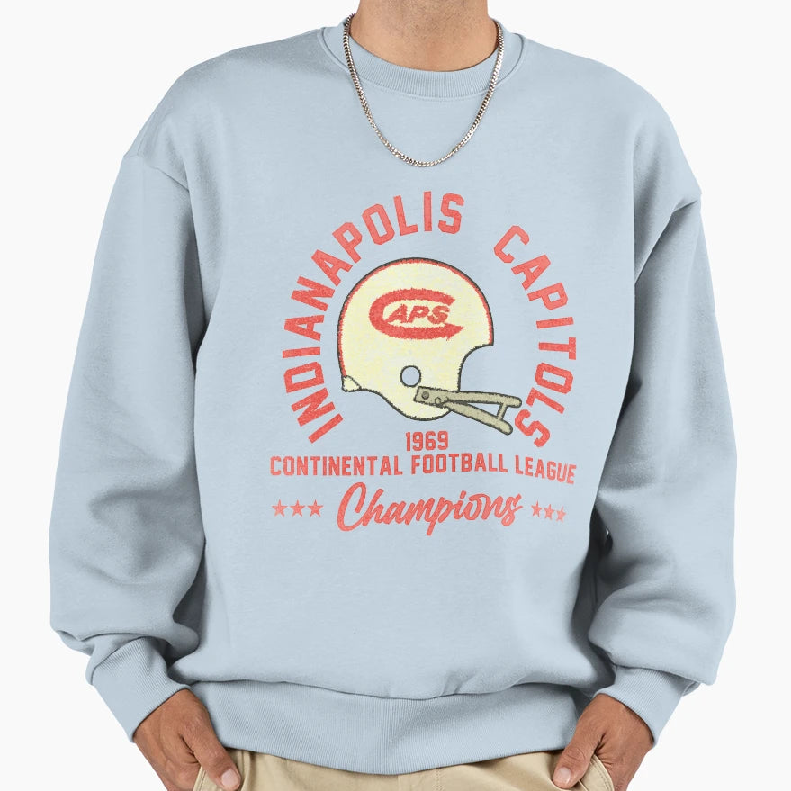 Indianapolis Capitols Distressed Sweatshirt - Fun Novelty Design Unisex - T-Shirt, Sweatshirt, Hoodie