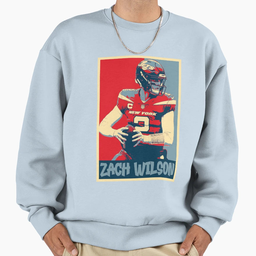 Zach Wilson Sweatshirt - Fun Novelty Design for Adults - T-Shirt, Sweatshirt, Hoodie