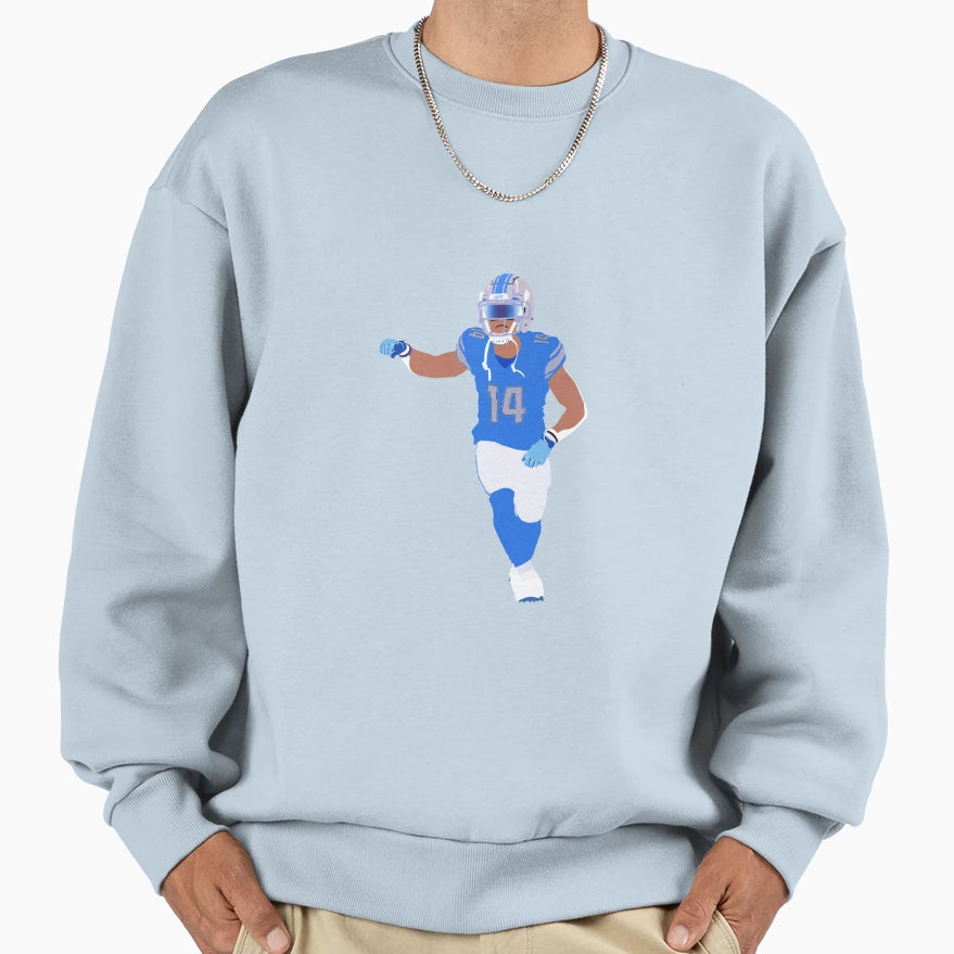Amon Ra St Brown Detroit Lions Sweatshirt - Aesthetic Graphic Men Women - T-Shirt, Sweatshirt, Hoodie