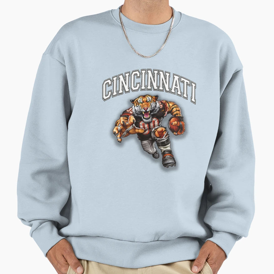 Cincinnati Football Sweatshirt - Trendy Graphic Unisex - T-Shirt, Sweatshirt, Hoodie