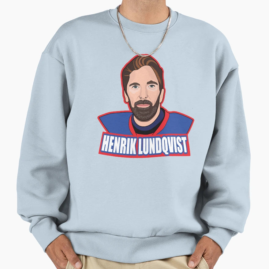 New York Hockey Henrik Lundqvist Sweatshirt - Minimalist Print Unisex - T-Shirt, Sweatshirt, Hoodie