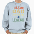 Husband Dad Handball Legend Sweatshirt - Unique Graphic Men Women - T-Shirt, Sweatshirt, Hoodie