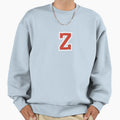 Letter Z Initial Z Varsity Red Sweatshirt - Aesthetic Graphic for Adults - T-Shirt, Sweatshirt, Hoodie