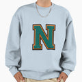 N Green Sweatshirt - Casual Everyday Wear for Adults - T-Shirt, Sweatshirt, Hoodie