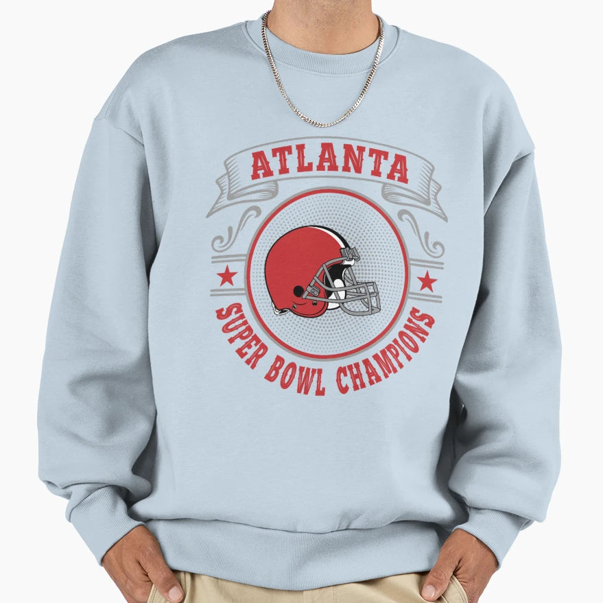 Atlanta Super Bowl Champions Sweatshirt - Custom Art Print Men Women - T-Shirt, Sweatshirt, Hoodie