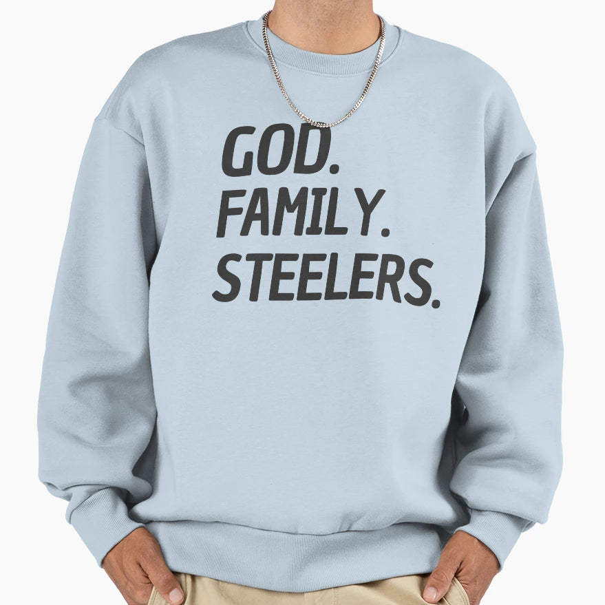 God Family Steelers Veterans Day Sweatshirt - Streetwear Style Unisex - T-Shirt, Sweatshirt, Hoodie