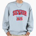 College Football Senior 2025 Sweatshirt - Fun Novelty Design for Adults - T-Shirt, Sweatshirt, Hoodie