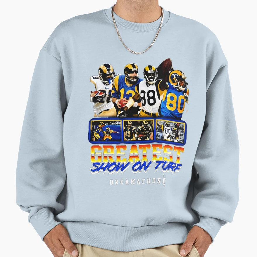 Greatest Show Turf Dreams Dreamathon Sweatshirt - Trendy Graphic Unisex - T-Shirt, Sweatshirt, Hoodie