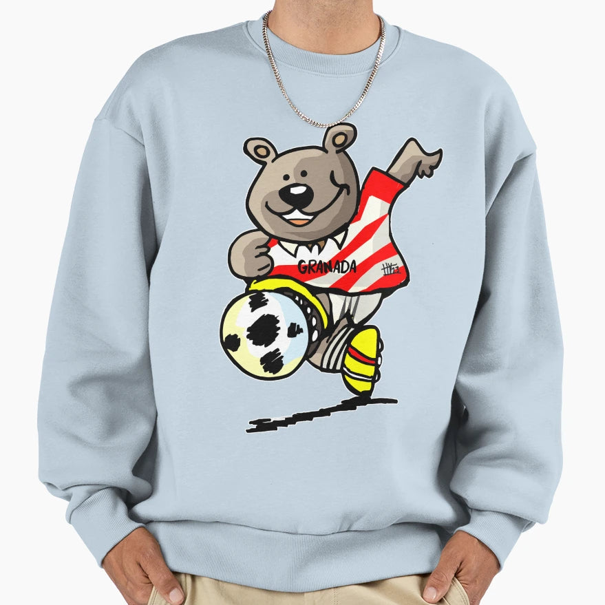 Granada Football Bear Sweatshirt - Custom Art Print Unisex - T-Shirt, Sweatshirt, Hoodie