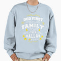 American Game God First Family Second Sweatshirt - Novelty Apparel Unisex - T-Shirt, Sweatshirt, Hoodie