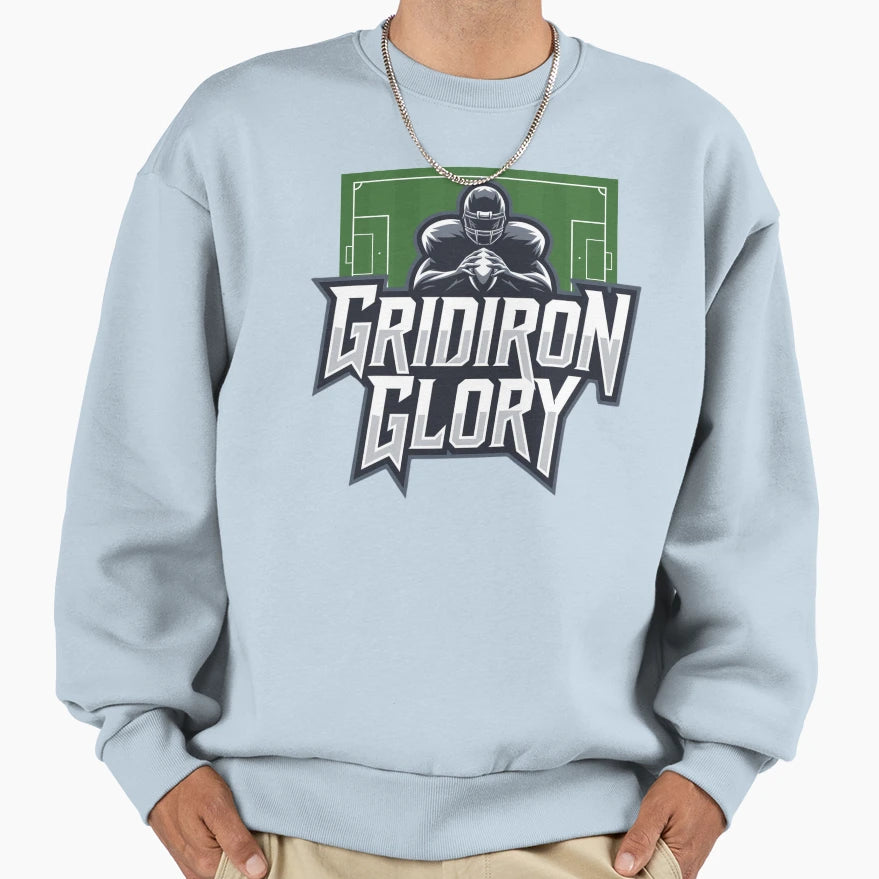 Gridiron Glory Sweatshirt - Streetwear Style for Adults - T-Shirt, Sweatshirt, Hoodie
