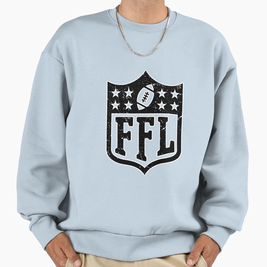 Fantasy Football Distressed Ffl League Sweatshirt - Streetwear Style Unisex - T-Shirt, Sweatshirt, Hoodie