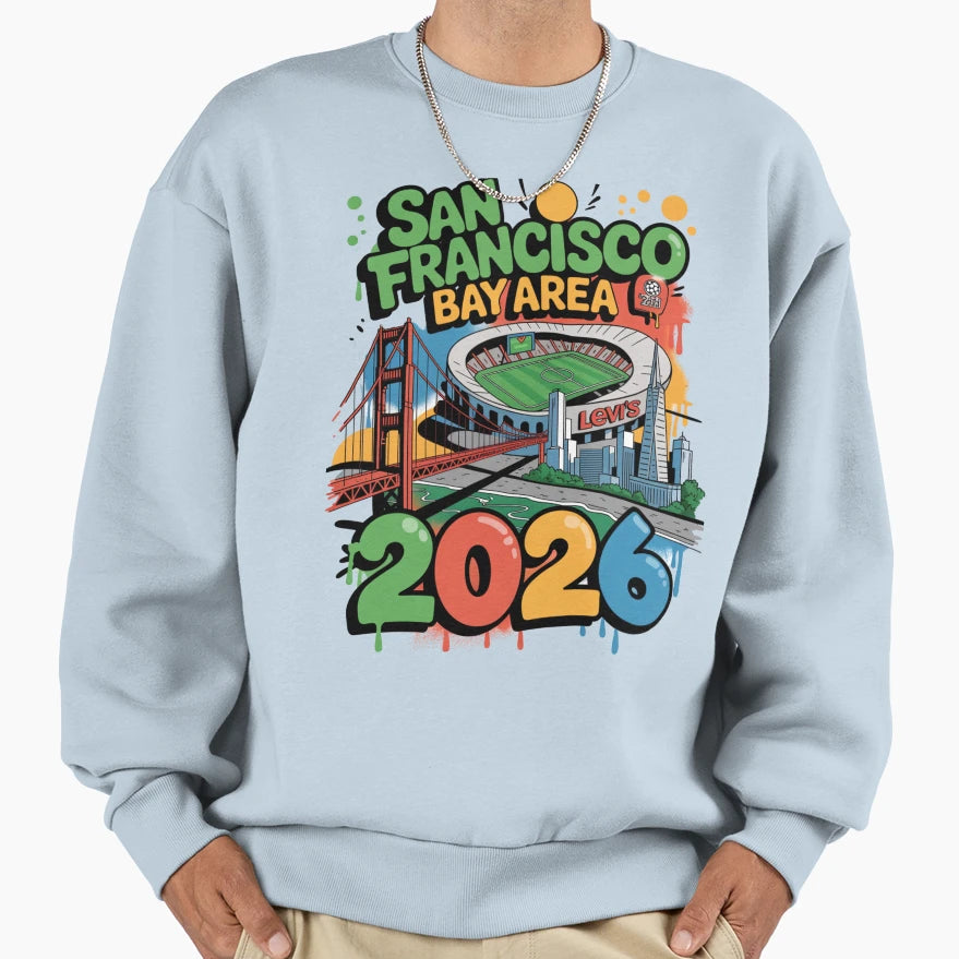 San Francisco Bay Area Golden Gate T-Shirt - Custom Art Print Unisex - T-Shirt, Sweatshirt, Hoodie