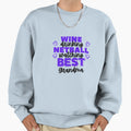 Wine Drinking Netball Watching Best Sweatshirt - Aesthetic Graphic Unisex - T-Shirt, Sweatshirt, Hoodie