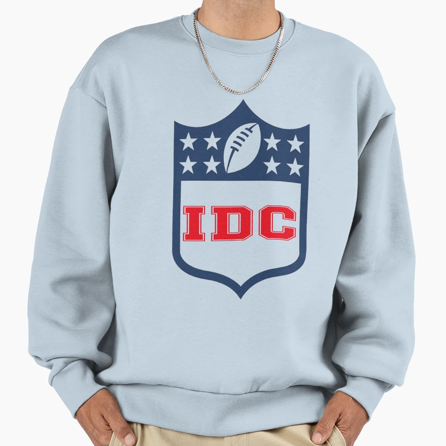 Idc American Football Funny I Dont Care Sweatshirt - Unique Graphic Unisex - T-Shirt, Sweatshirt, Hoodie