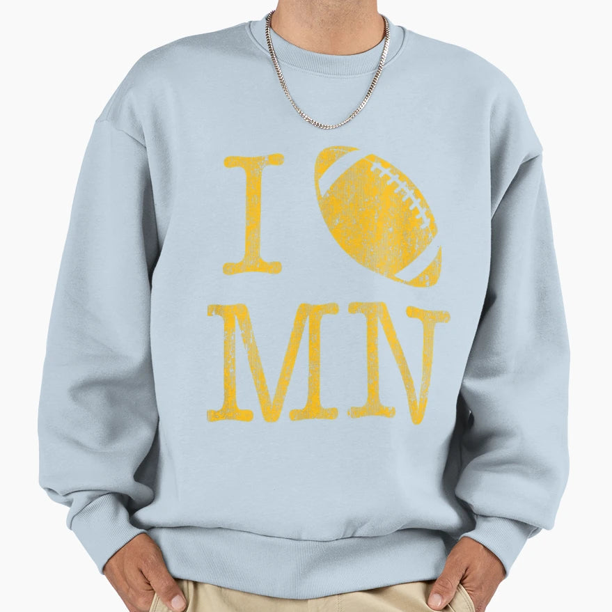 Sunday Funday I Love Minnesota Football T-Shirt - Aesthetic Graphic Unisex - T-Shirt, Sweatshirt, Hoodie