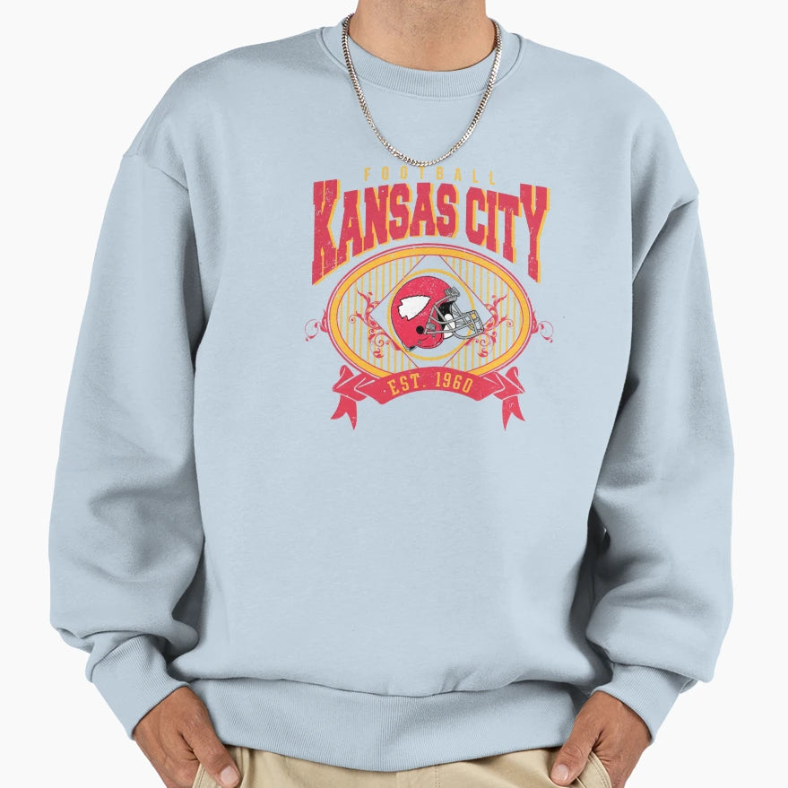 Kansas City Football Sweatshirt - Streetwear Style Men Women - T-Shirt, Sweatshirt, Hoodie