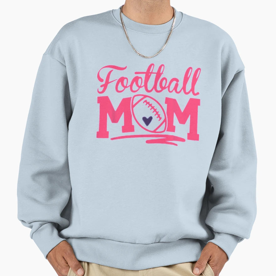 Football Mom Sweatshirt - Casual Everyday Wear for Adults - T-Shirt, Sweatshirt, Hoodie