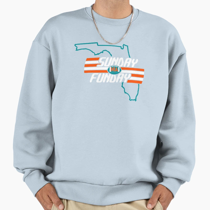 Miami Pro Football Fun Day Sunday Sweatshirt - Graphic Print for Adults - T-Shirt, Sweatshirt, Hoodie
