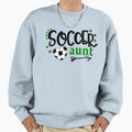 Soccer Aunt Sweatshirt - Minimalist Print for Adults - T-Shirt, Sweatshirt, Hoodie