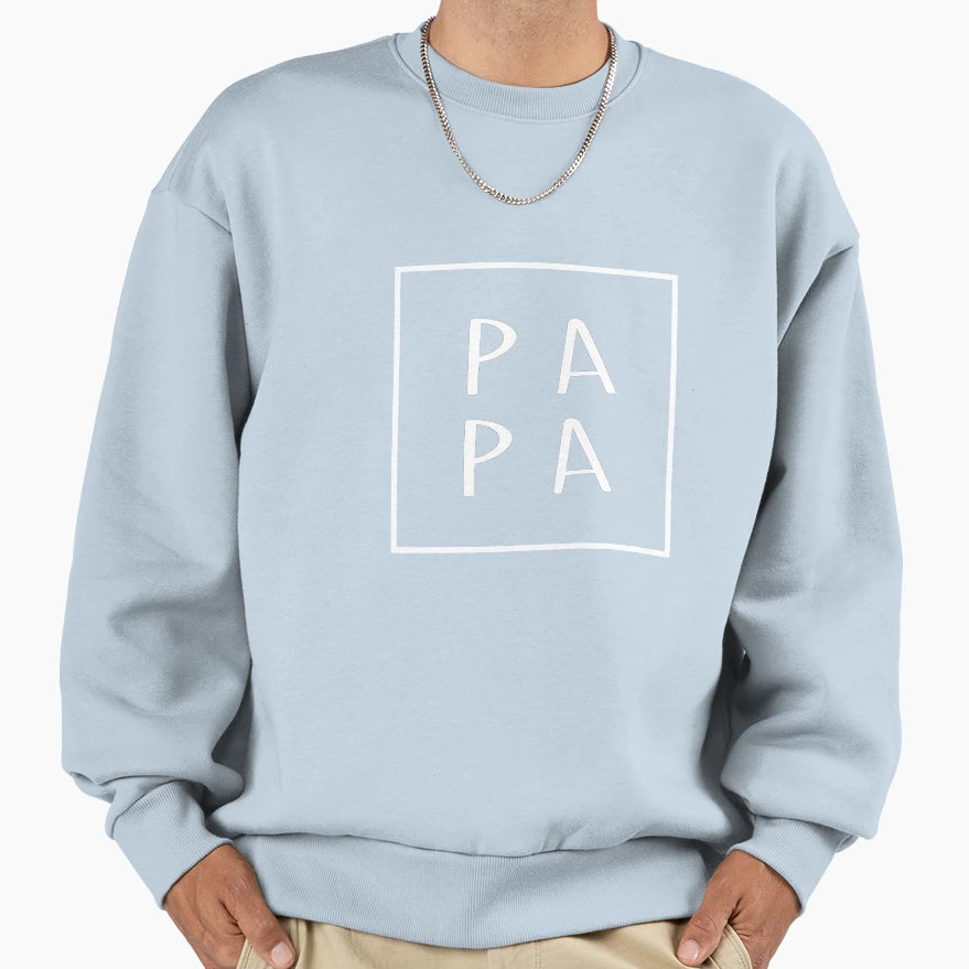 Papa New Parents Gift Fathers Day Gift T-Shirt - Graphic Print Unisex - T-Shirt, Sweatshirt, Hoodie