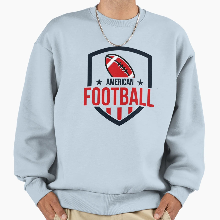 American Football Sports Club Sweatshirt - Fun Novelty Design for Adults - T-Shirt, Sweatshirt, Hoodie