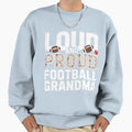 Leopard Football Grandma Family Sweatshirt - Casual Everyday Wear Unisex - T-Shirt, Sweatshirt, Hoodie
