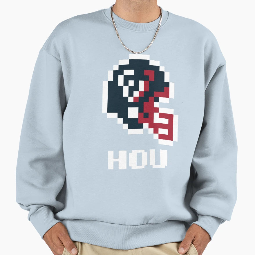 Houston Texans Tecmo Super Bowl Sweatshirt - Minimalist Print Men Women - T-Shirt, Sweatshirt, Hoodie