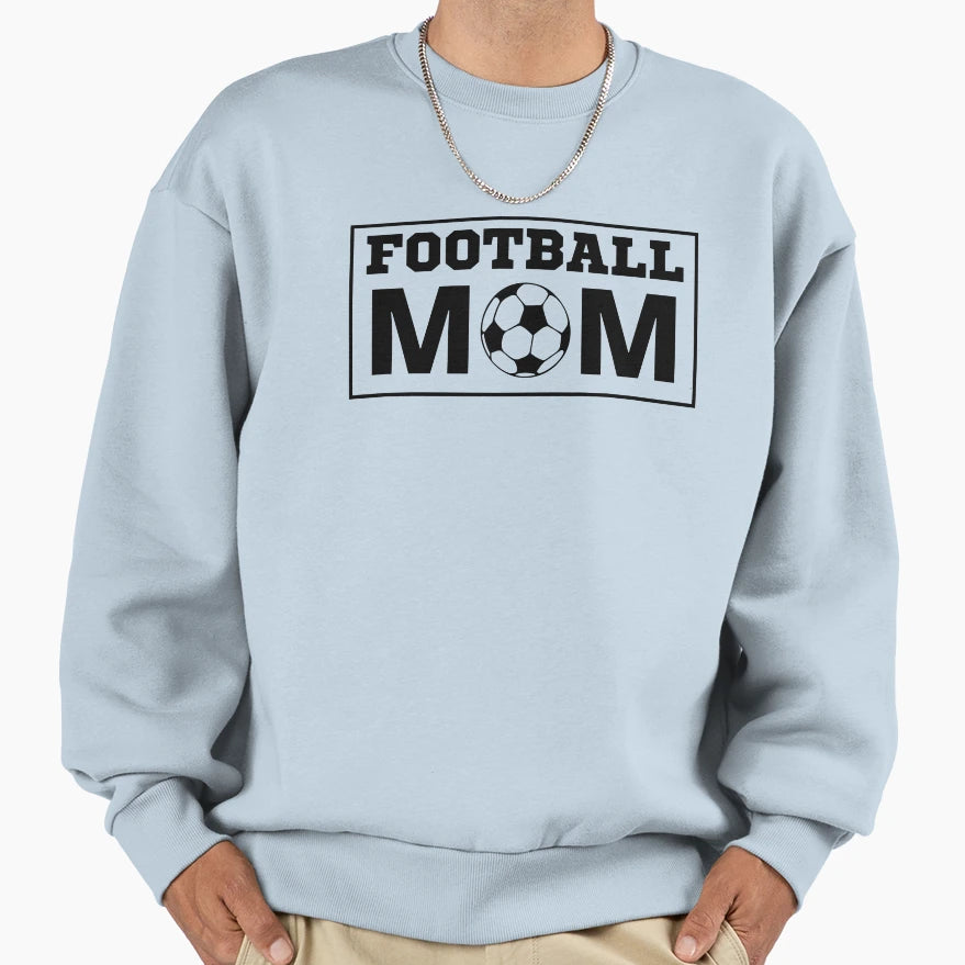 Football Mom Sporty Sweatshirt - Minimalist Print Men Women - T-Shirt, Sweatshirt, Hoodie