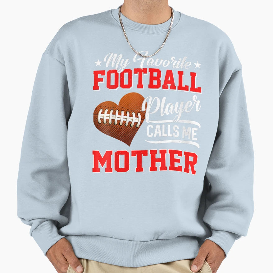 Heart My Favorite Football Sweatshirt - Aesthetic Graphic for Adults - T-Shirt, Sweatshirt, Hoodie