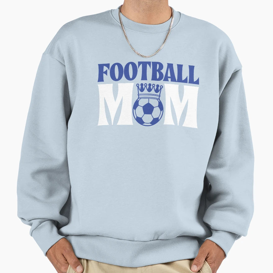 Funny Womens Game Day Football Mom Sweatshirt - Minimalist Print for Adults - T-Shirt, Sweatshirt, Hoodie