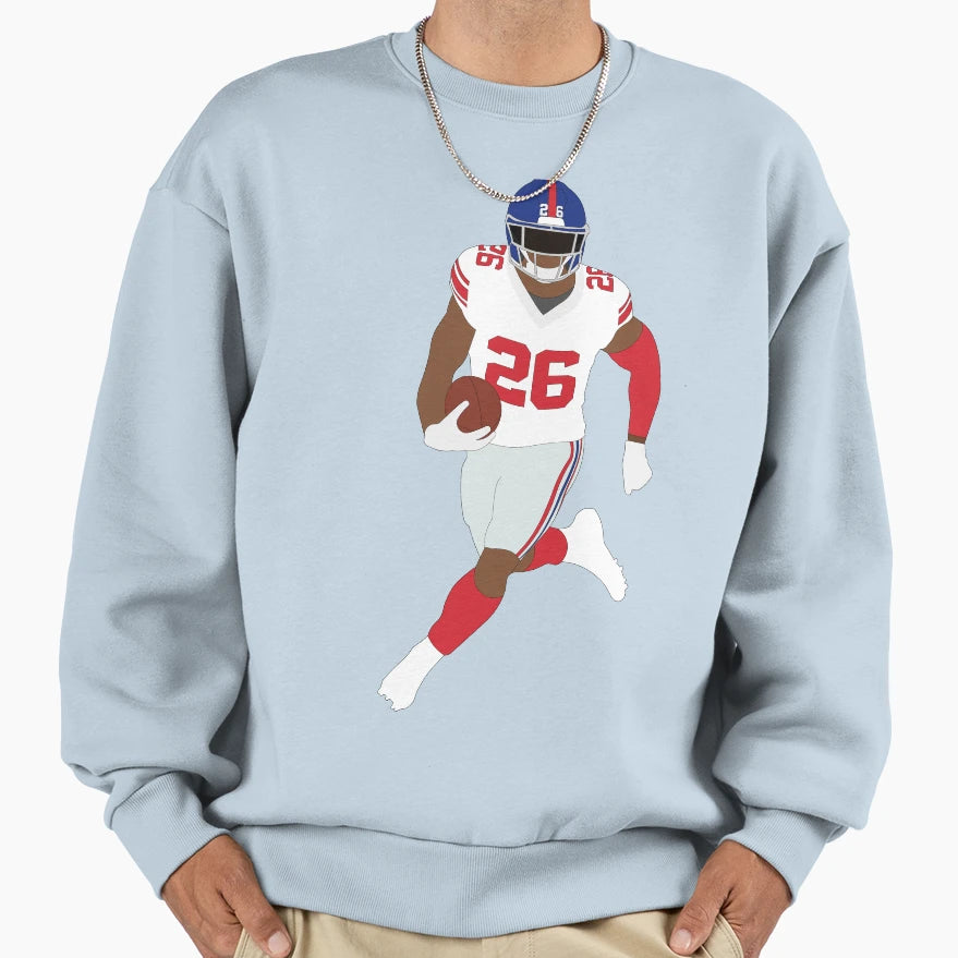 Saquon Sweatshirt - Custom Art Print Men Women - T-Shirt, Sweatshirt, Hoodie