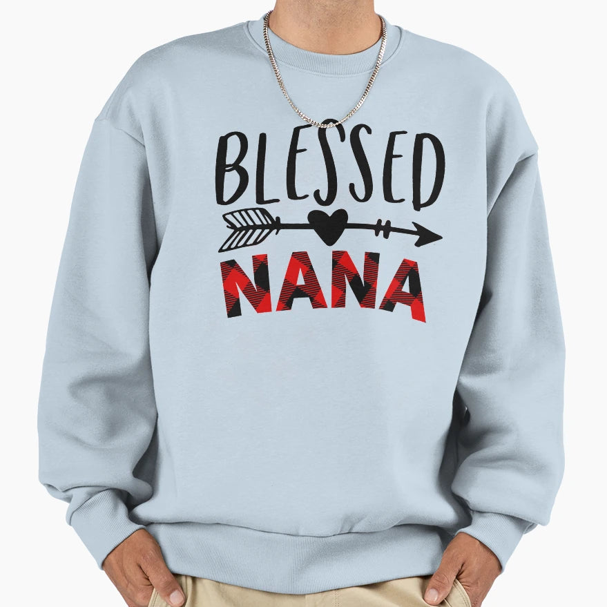 Copy Blessed Nana Mothers Day Gift Gift T-Shirt - Trendy Graphic Unisex - T-Shirt, Sweatshirt, Hoodie
