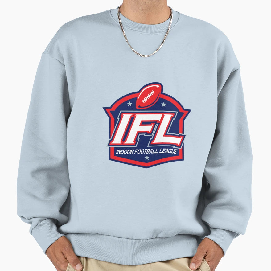 Indoor Football League Long Logo Sweatshirt - Graphic Print for Adults - T-Shirt, Sweatshirt, Hoodie