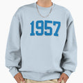 1957 Honolulu Blue Silver Sweatshirt - Aesthetic Graphic Unisex - T-Shirt, Sweatshirt, Hoodie