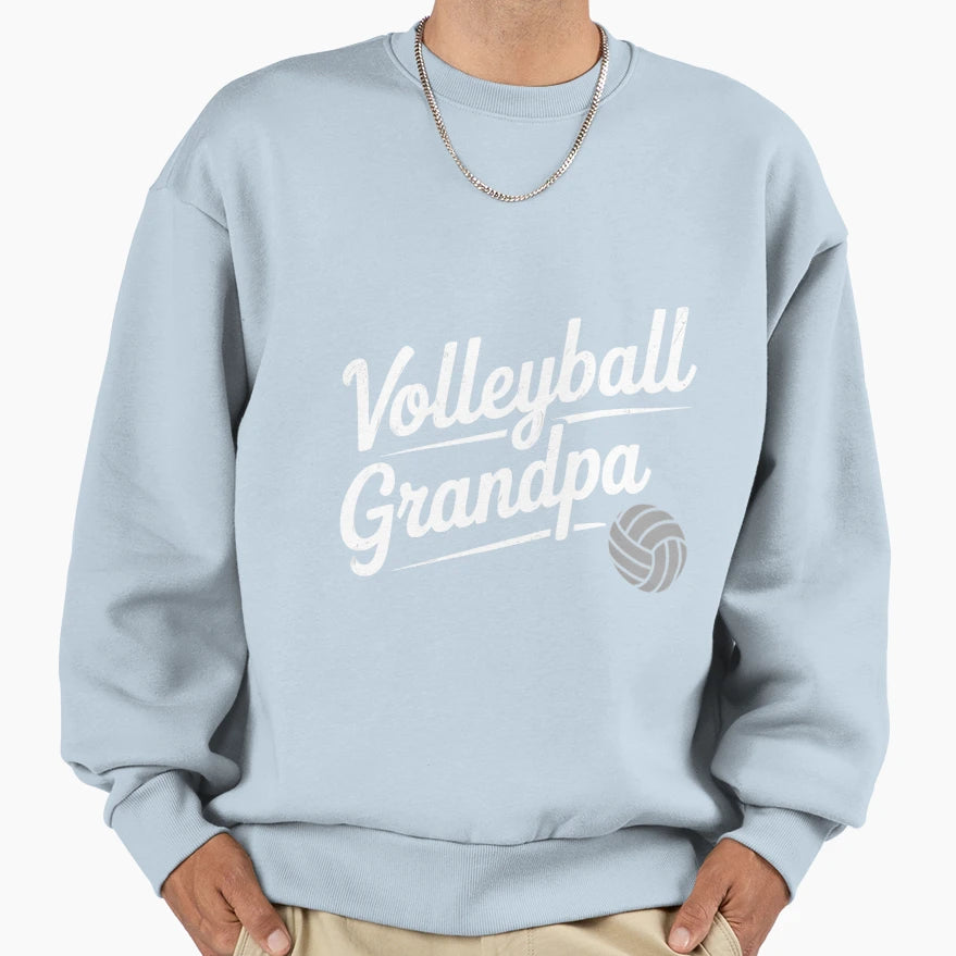 Volleyball Grandpa Sweatshirt - Custom Art Print Men Women - T-Shirt, Sweatshirt, Hoodie
