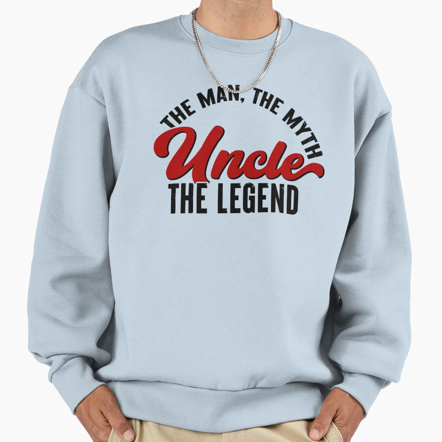 Uncle Myth Legend Sweatshirt - Minimalist Print Unisex - T-Shirt, Sweatshirt, Hoodie