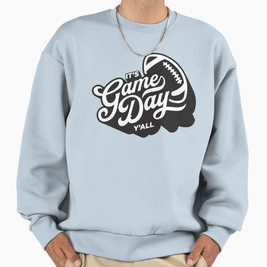 Its Game Day Yall Soccer Mom Soccer Sweatshirt - Custom Art Print Unisex - T-Shirt, Sweatshirt, Hoodie