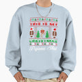 Football Ball Santa Hat Funny Sweatshirt - Fun Novelty Design Men Women - T-Shirt, Sweatshirt, Hoodie