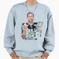 Sam Darnold Trophy Flipping It Sweatshirt - Novelty Apparel for Adults - T-Shirt, Sweatshirt, Hoodie