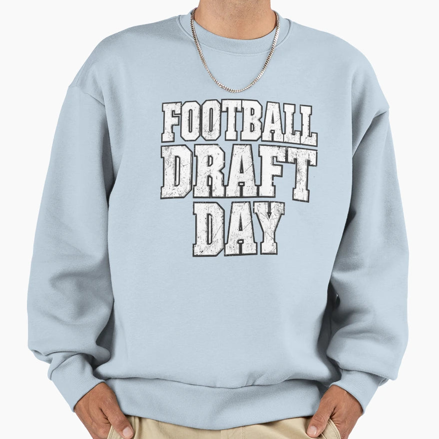 Football Draft Day Sweatshirt - Minimalist Print for Adults - T-Shirt, Sweatshirt, Hoodie