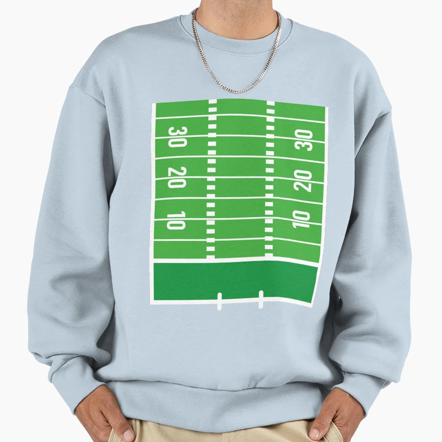 American Football Field Sweatshirt - Graphic Print Unisex - T-Shirt, Sweatshirt, Hoodie