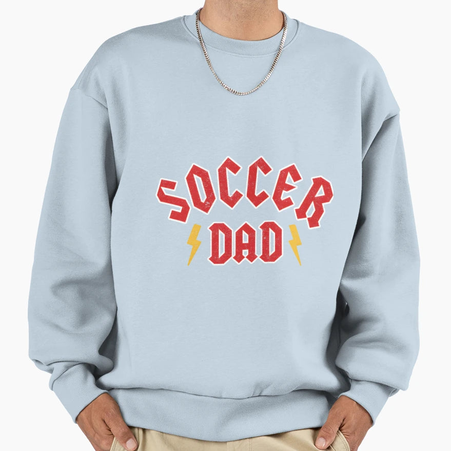 Soccer Dad Metal Rock Sweatshirt - Trendy Graphic for Adults - T-Shirt, Sweatshirt, Hoodie