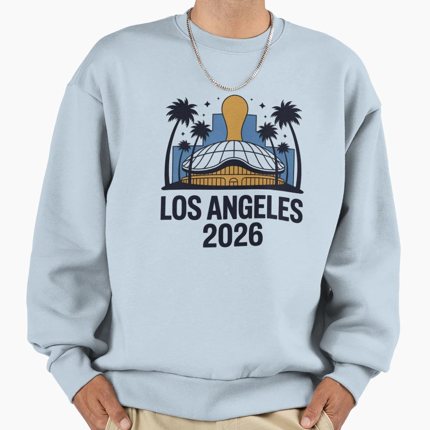 Los Angeles 2026 Palm Tree Sunset V13 T-Shirt - Minimalist Print Unisex - T-Shirt, Sweatshirt, Hoodie